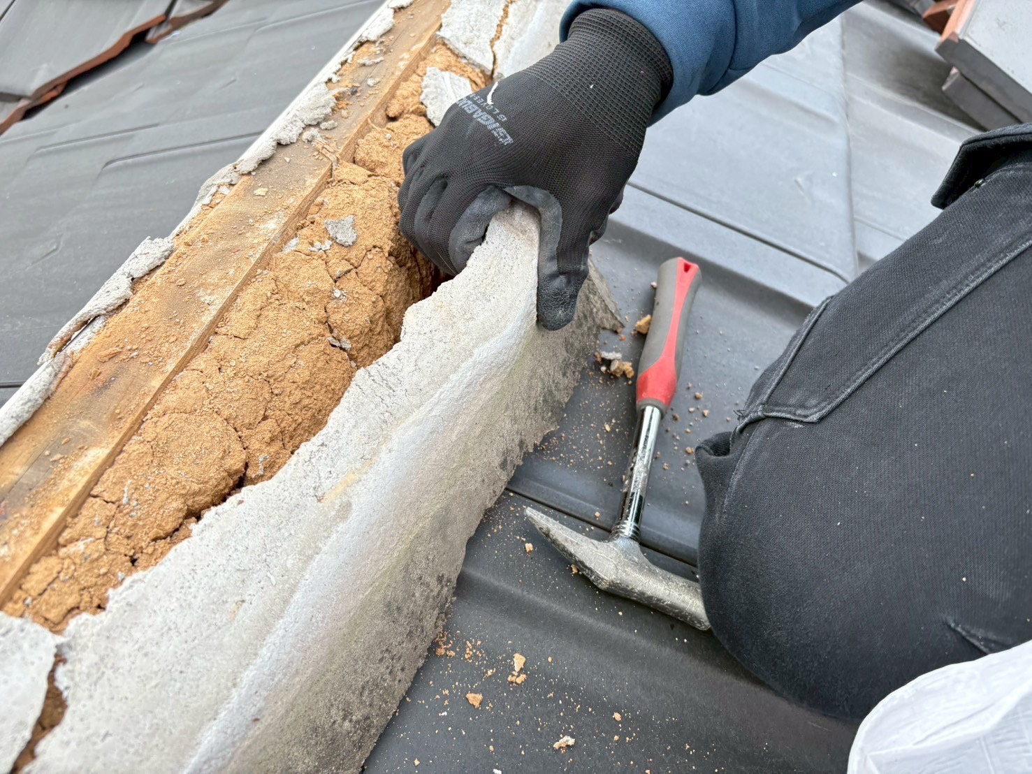 大分市寒田【漆喰詰め直し工事】