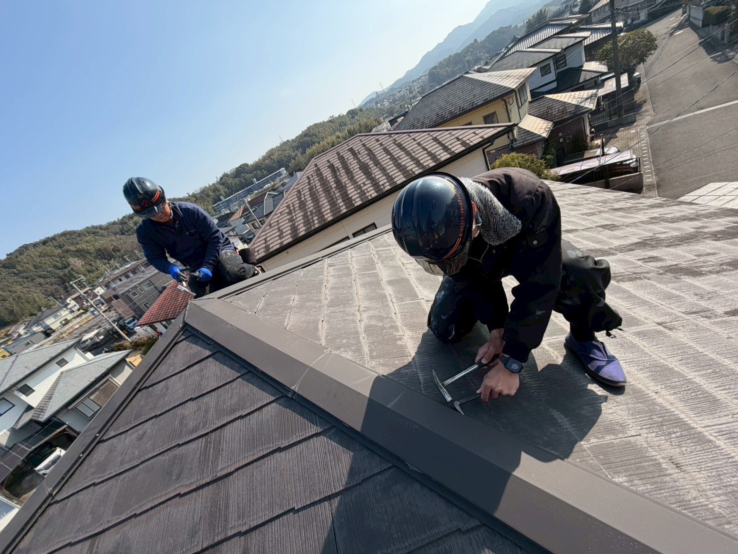 大分市寒田【棟板金貫板交換工事】