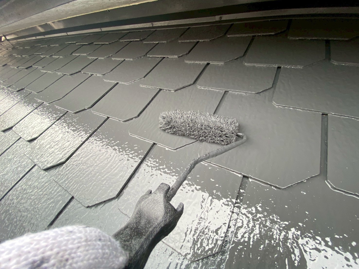 大分市寒田【屋根塗装工事】