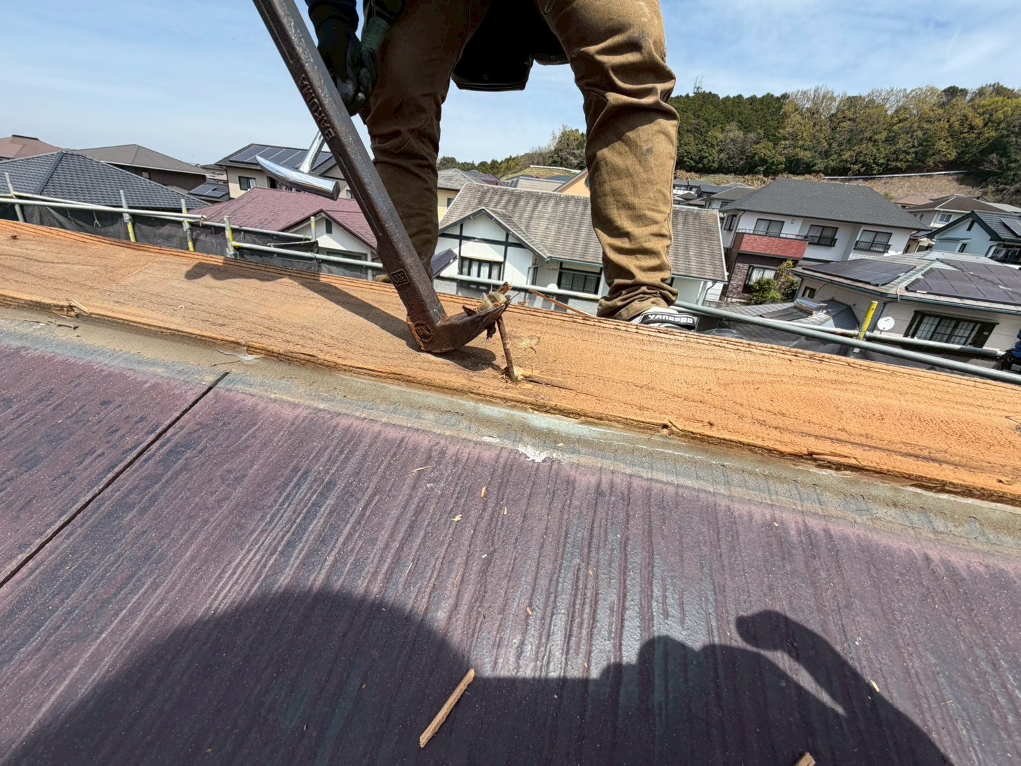 大分市けやき台【棟板金貫板交換工事】